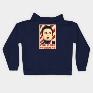 Elon For Mars President Kids Hoodie